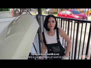 beautiful auto mechanic hard fuck | moonfleur | turkish subtitles